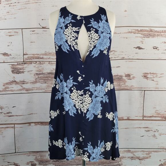 Revolve Privacy Please Lexington Swing Dress Athena Blue Print Size XS - Picture 1 of 6